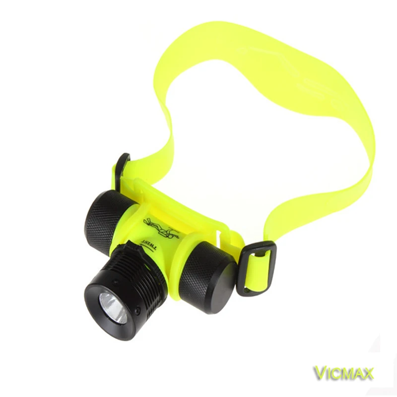 VICMAX 2000Lumen XML T6 LED 3 Mode Waterproof Scuba Diving Headlamp Underwater work Headlight Flashlight torch Light | Освещение