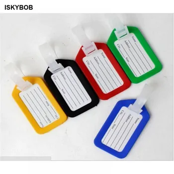 1pc Random Plastic Luggage Tag Holder Labels Strap Name Address ID Suitcase Bag Baggage Travel Luggage label
1pc Random Plastic Luggage Tag Holder Labels Strap Name Address ID Suitcase Bag Baggage Travel Luggage label