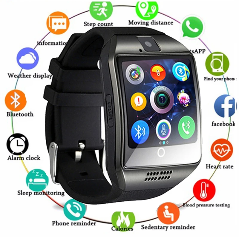 Smart Watch Men Bluetooth Smartwatch With Camera Clock Watches Support SIM TF Card For IOS Android Phone Reloj Watchsmart PK V8
Smart Watch Men Bluetooth Smartwatch With Camera Clock Watches Support SIM TF Card For IOS Android Phone Reloj Watchsmart PK V8