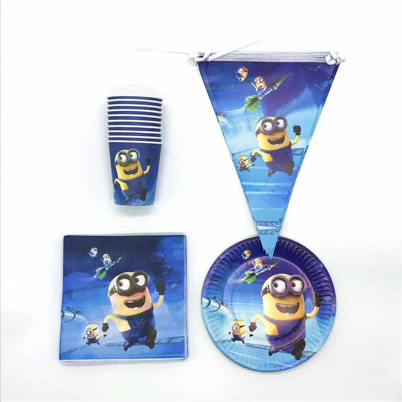 Minions 50Pcs/lot Girls Birthday Wedding Party 10Cups 10Plates 20Napkins 10Banners Christmas Minions Decoration For Home Supply
Minions 50Pcs/lot Girls Birthday Wedding Party 10Cups 10Plates 20Napkins 10Banners Christmas Minions Decoration For Home Supply