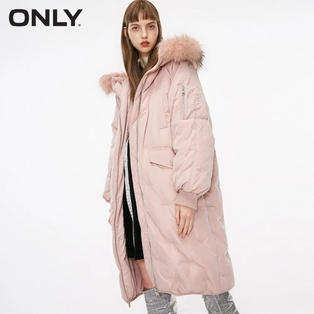 ONLY womens' winter small embroidery raglan sleeves hooded down jacket Multi-pocket Detachable fur collar|118312514
ONLY womens' winter small embroidery raglan sleeves hooded down jacket Multi-pocket Detachable fur collar|118312514