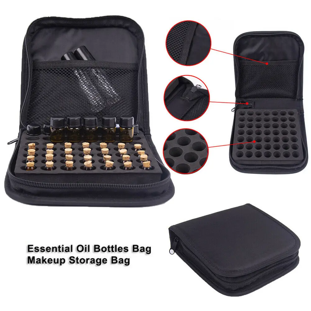 49 Bottle Slots Essential Oil 2ml Case Carry Holder Storage Case Bag Organizer Aromatherapy Hand Bag Travel
49 Bottle Slots Essential Oil 2ml Case Carry Holder Storage Case Bag Organizer Aromatherapy Hand Bag Travel