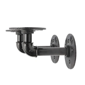 HOT-2Pcs Industrial Black Iron Pipe Bracket Wall Mounted Floating Shelf Hanging Wall Hardware Decor For Farmhouse Shelving Har
HOT-2Pcs Industrial Black Iron Pipe Bracket Wall Mounted Floating Shelf Hanging Wall Hardware Decor For Farmhouse Shelving Har