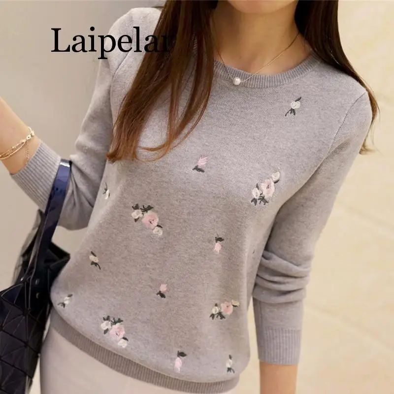 2019New Autumn Sweater Women Embroidery Knitted Winter Women Sweater And Pullover Female Tricot Jersey Jumper Pull Femme
2019New Autumn Sweater Women Embroidery Knitted Winter Women Sweater And Pullover Female Tricot Jersey Jumper Pull Femme