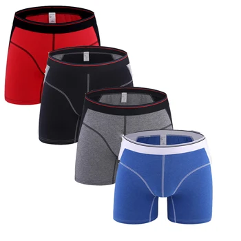 4Pcs/lot Men Long Leg Boxer Cotton Shorts Men Underwear Mid Waist Underpants Long Boxer Shorts calzoncillos hombre boxer marca
4Pcs/lot Men Long Leg Boxer Cotton Shorts Men Underwear Mid Waist Underpants Long Boxer Shorts calzoncillos hombre boxer marca