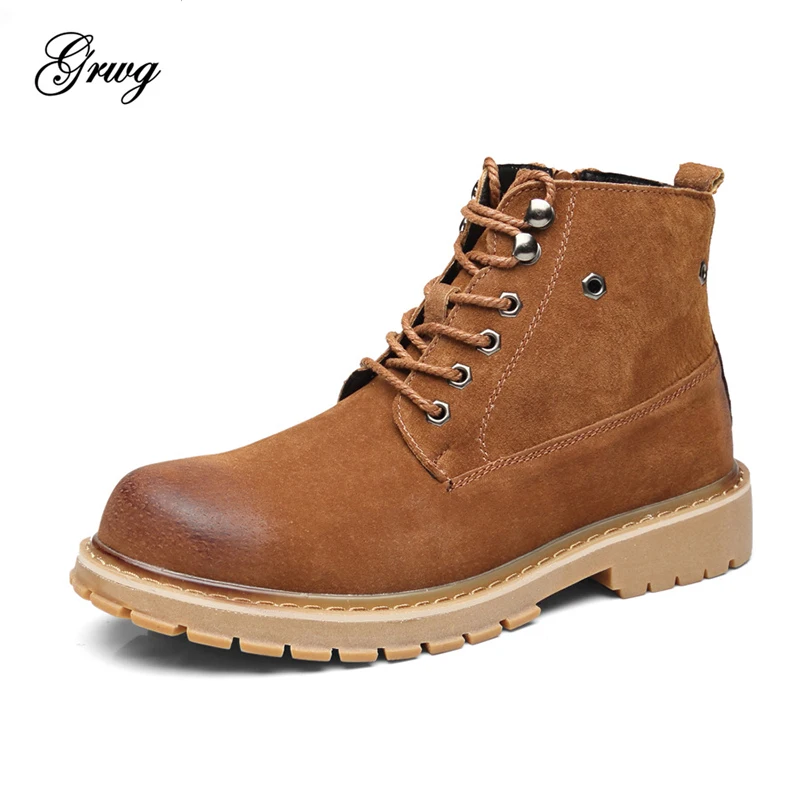 GRWG New style men shoes Genuine leather Spring Autumn men boots High quality casual comfortable shoes size 38-46 Free shipping
GRWG New style men shoes Genuine leather Spring Autumn men boots High quality casual comfortable shoes size 38-46 Free shipping