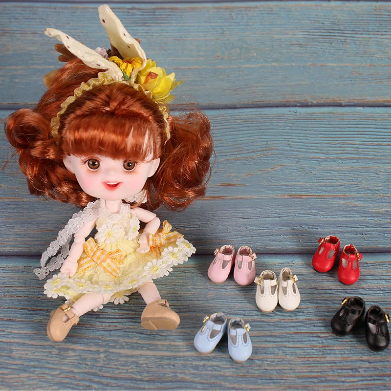 Shoes for 1/12 BJD Doll OB11 leather shoes in 6 colors suitable for 1/8 middie blyth toys gifts
Shoes for 1/12 BJD Doll OB11 leather shoes in 6 colors suitable for 1/8 middie blyth toys gifts