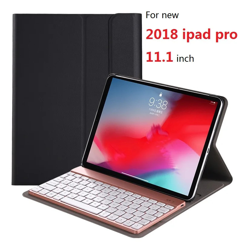 Portable Smart Flip Bluetooth 3.0 Keyboard Stand Case Cover for new 2018 iPad pro 11.1 inch Protective Keyboard for ipad pro 11
Portable Smart Flip Bluetooth 3.0 Keyboard Stand Case Cover for new 2018 iPad pro 11.1 inch Protective Keyboard for ipad pro 11