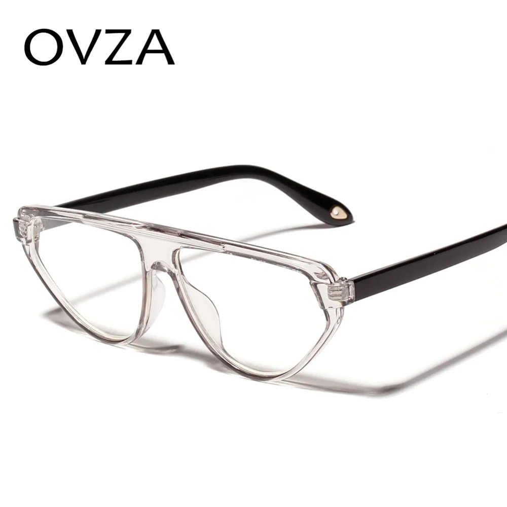OVZA Fashion Transparent Glasses Frames for Women Triangle Designed Two-color Glasses Frame Mens
OVZA Fashion Transparent Glasses Frames for Women Triangle Designed Two-color Glasses Frame Mens