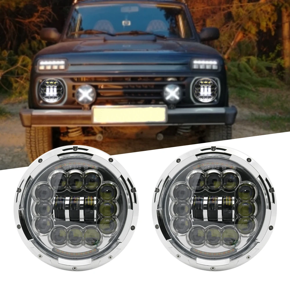 2 pcs For Lada 4x4 urban Niva 7''Inch Round LED Headlights turn signal light Hi/Lo Beam Fit 97-17 For Jeep Wrangler JK TJ LJ
2 pcs For Lada 4x4 urban Niva 7''Inch Round LED Headlights turn signal light Hi/Lo Beam Fit 97-17 For Jeep Wrangler JK TJ LJ