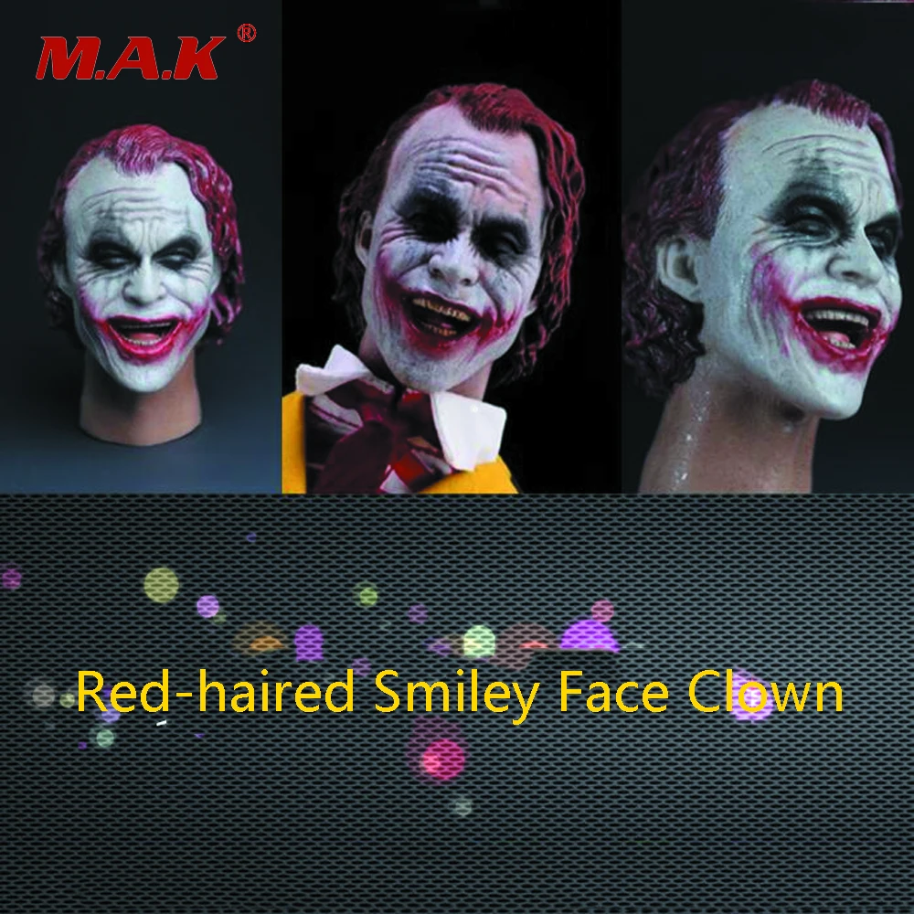 1:6 Scale Male Red-haired Smiley Clown Joker Head Carving for 12" Action Figure Model Fans Gift Accessories in Stock
1:6 Scale Male Red-haired Smiley Clown Joker Head Carving for 12" Action Figure Model Fans Gift Accessories in Stock