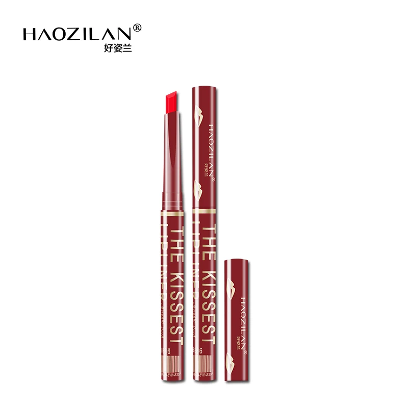12 PCS HAOZILAN The Kissest Glossy Lip Liner Classic Red Auto-rotate Lip Liner Matte Lipstick Pen 5 colors #8886
12 PCS HAOZILAN The Kissest Glossy Lip Liner Classic Red Auto-rotate Lip Liner Matte Lipstick Pen 5 colors #8886