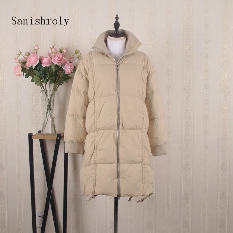 Sanishroly New Women Long Coat Autumn Winter Casual Loose Warm Thicken Down Jacket Female White Duck Down Outwear Plus Size S683
Sanishroly New Women Long Coat Autumn Winter Casual Loose Warm Thicken Down Jacket Female White Duck Down Outwear Plus Size S683