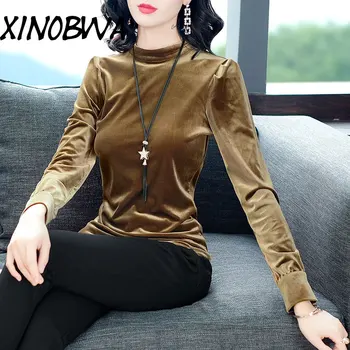 Europe New 2018 Autumn Women Fashion Loose Long Sleeve Stand Collar Button T Shirt Tops Ladies Plus Size Pleuche Velour Shirts
Europe New 2018 Autumn Women Fashion Loose Long Sleeve Stand Collar Button T Shirt Tops Ladies Plus Size Pleuche Velour Shirts