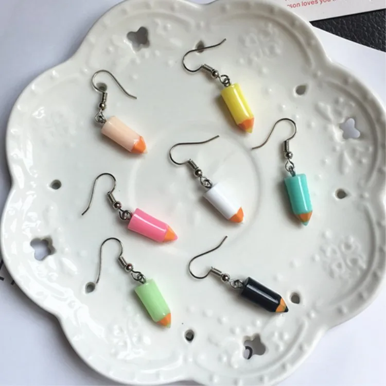 Minimalist Creative Cartoon Delicate Small Earrings Lovely Girl Small Fresh Simulated Pencil Drop Earrings
Minimalist Creative Cartoon Delicate Small Earrings Lovely Girl Small Fresh Simulated Pencil Drop Earrings