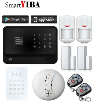 SmartYIBA RFID Keypad WIFI APP Control GSM GPRS Alarm System Door Window Sensors Smoke Sensor Burglar Alarm 
SmartYIBA RFID Keypad WIFI APP Control GSM GPRS Alarm System Door Window Sensors Smoke Sensor Burglar Alarm