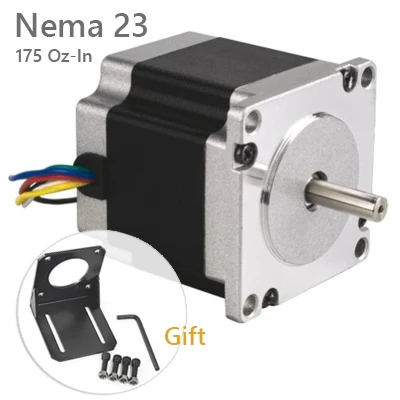 SAVEBASE CNC Router Lathe Nema 23 175 Oz-In Stepper Motor 2 Phase 2.8A 1.8 Degree 57x56mm
SAVEBASE CNC Router Lathe Nema 23 175 Oz-In Stepper Motor 2 Phase 2.8A 1.8 Degree 57x56mm