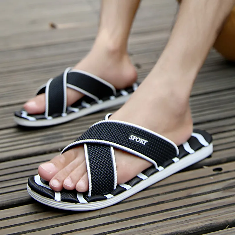 Non-slip Summer Man Slippers EVA flip flops men shoes Outside Sandy Shower Room outdoor Alippers Soft beach famale terlik 27