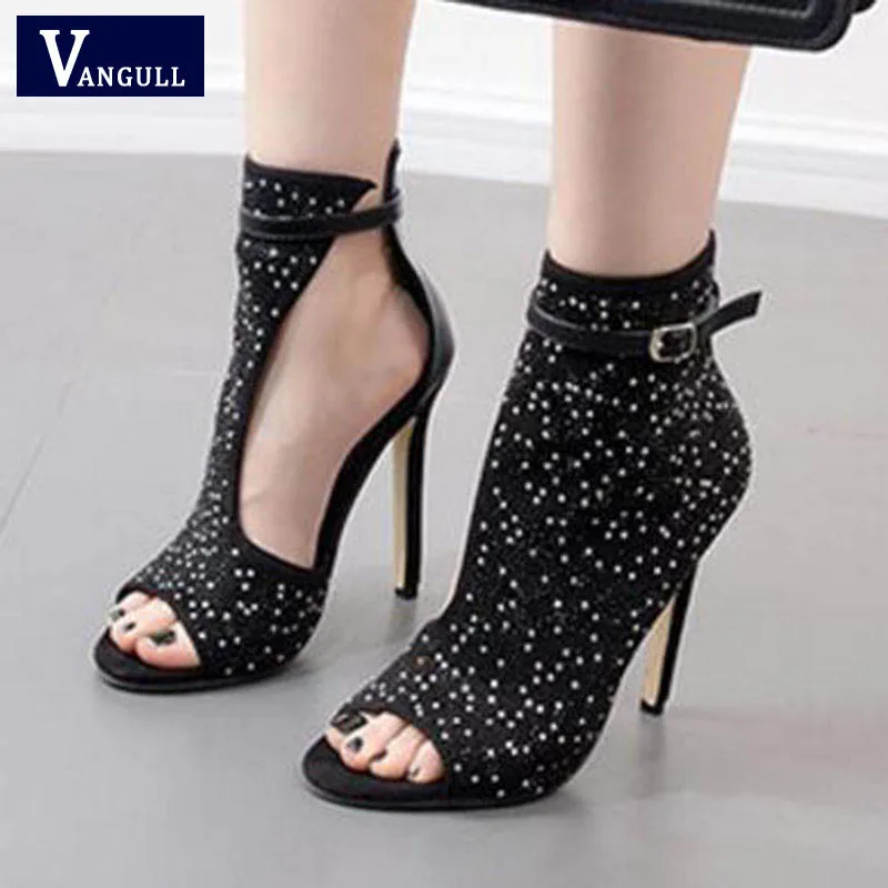 VANGULL Crystal Women Pumps High Heels Brand Design Sexy Gladiator High Heels Women Rhinestone Buckle Strap Party Shoes
VANGULL Crystal Women Pumps High Heels Brand Design Sexy Gladiator High Heels Women Rhinestone Buckle Strap Party Shoes