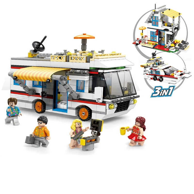 662Pcs 3in1 Holiday Camper Villa Yacht Building Blocks Set Compatible Legoings City Street View Friends Toys for Children Gifts
662Pcs 3in1 Holiday Camper Villa Yacht Building Blocks Set Compatible Legoings City Street View Friends Toys for Children Gifts