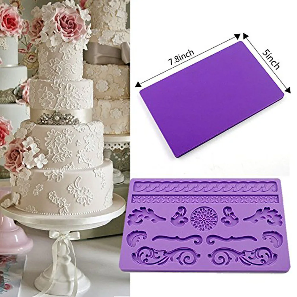 Silicone Lace Cake Mold Fondant Gum Paste Mold Cake Mold Soap Mold DIY Cake Decorating
Silicone Lace Cake Mold Fondant Gum Paste Mold Cake Mold Soap Mold DIY Cake Decorating