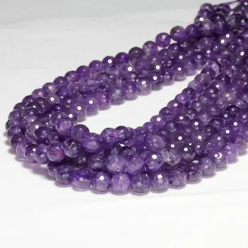 Amethys t Stone beads Faceted 6mm 8mm 10mm Faceted Round Beads,Amethyste Quartz Beads,Material for Jewelry Making 1string
Amethys t Stone beads Faceted 6mm 8mm 10mm Faceted Round Beads,Amethyste Quartz Beads,Material for Jewelry Making 1string