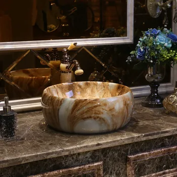 Europe Vintage Style Art wash basin Ceramic Counter Top Wash Basin Bathroom Sink round shape wash basins shampoo sink
Europe Vintage Style Art wash basin Ceramic Counter Top Wash Basin Bathroom Sink round shape wash basins shampoo sink