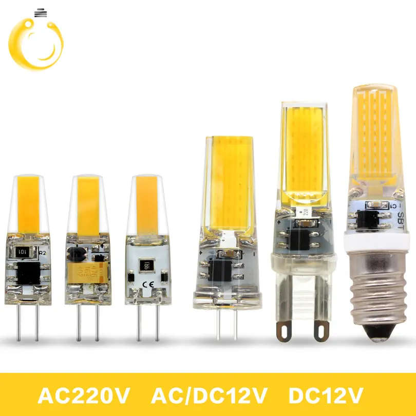 LED G4 G9 E14 Lamp Bulb AC/DC 12V 220V 9W 6W COB SMD LED Lighting Lights replace Halogen Spotlight Chandelier
LED G4 G9 E14 Lamp Bulb AC/DC 12V 220V 9W 6W COB SMD LED Lighting Lights replace Halogen Spotlight Chandelier