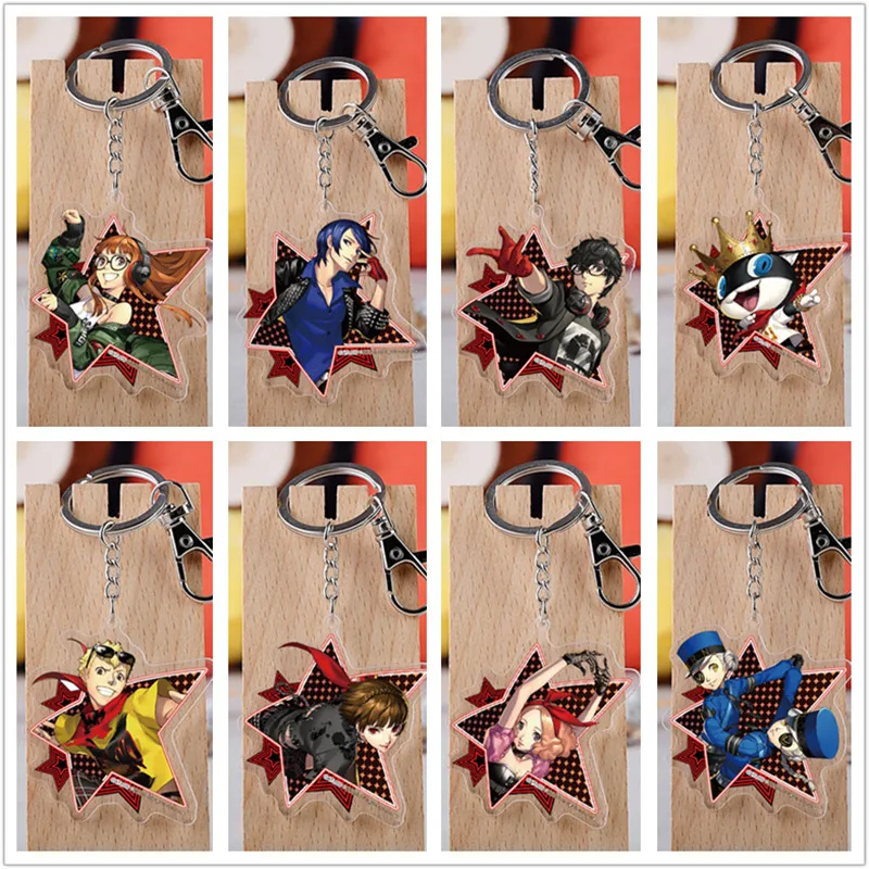 10 pcs/lot Anime PERSONA 5 the Animation Acrylic Keychain Toy THE DAY BREAKERS Figure Bag Pendant Double sided Key Ring Gifts
10 pcs/lot Anime PERSONA 5 the Animation Acrylic Keychain Toy THE DAY BREAKERS Figure Bag Pendant Double sided Key Ring Gifts