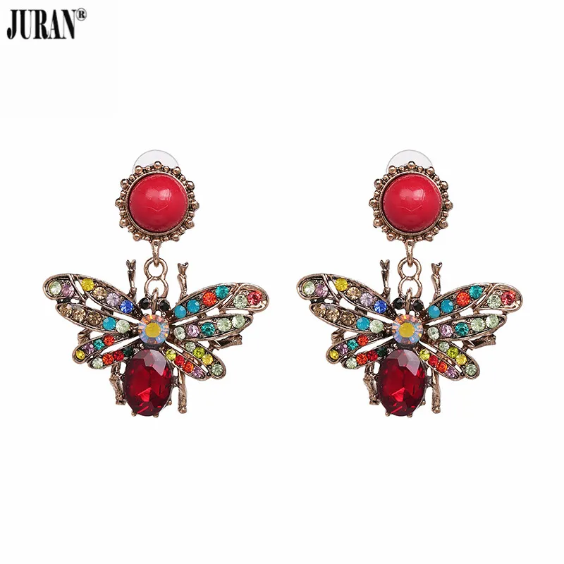 JURAN 2019 New Arrivals Vintage Crystal Earrings Party Jewelry Accessories Rhinestone Statement Insect Drop Earrings For Women
JURAN 2019 New Arrivals Vintage Crystal Earrings Party Jewelry Accessories Rhinestone Statement Insect Drop Earrings For Women