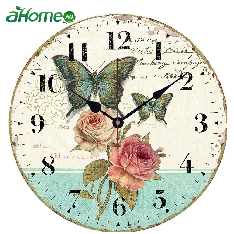 Wall Clock Retro Design Vintage Flowered Chic Office Cafe Room decoration Clocks for Home Kitchen Wall Large Watch Wall Decor
Wall Clock Retro Design Vintage Flowered Chic Office Cafe Room decoration Clocks for Home Kitchen Wall Large Watch Wall Decor