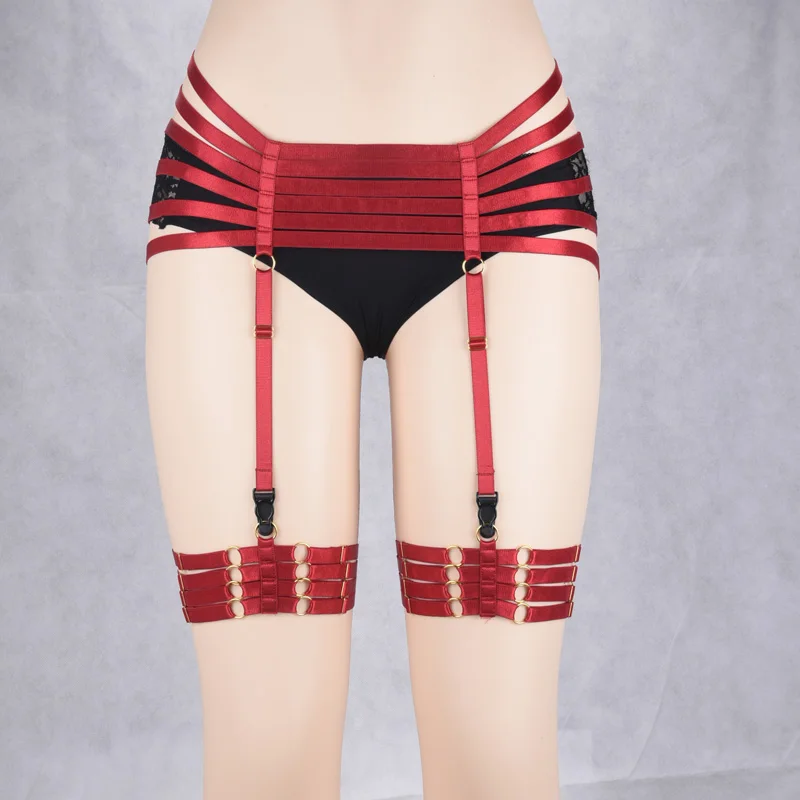 Боди из эластичных ремней 