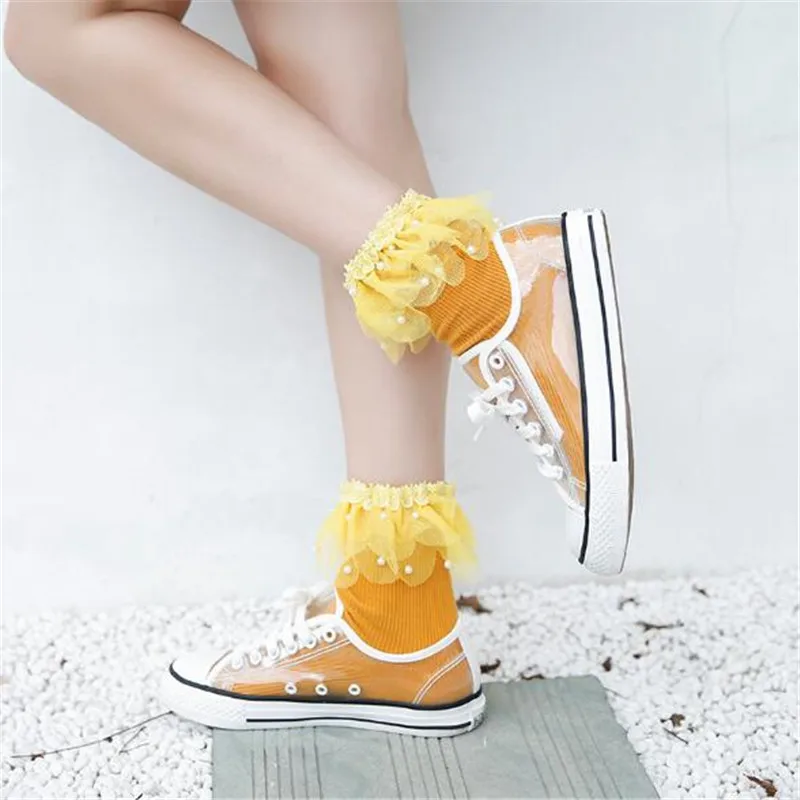 Fashion women lace pearl ankle socks candy color Short Tube Elastic Socks summer Funny princess Pile of socks Teenage socks USA
Fashion women lace pearl ankle socks candy color Short Tube Elastic Socks summer Funny princess Pile of socks Teenage socks USA