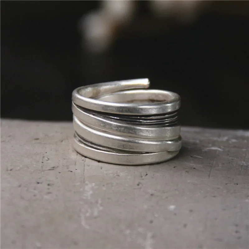 2019 Womens Fashion Retro Style Personality Winding Rings For Women 100% 925 Solid Sterling Silver Full Finger Rings For Men
2019 Womens Fashion Retro Style Personality Winding Rings For Women 100% 925 Solid Sterling Silver Full Finger Rings For Men