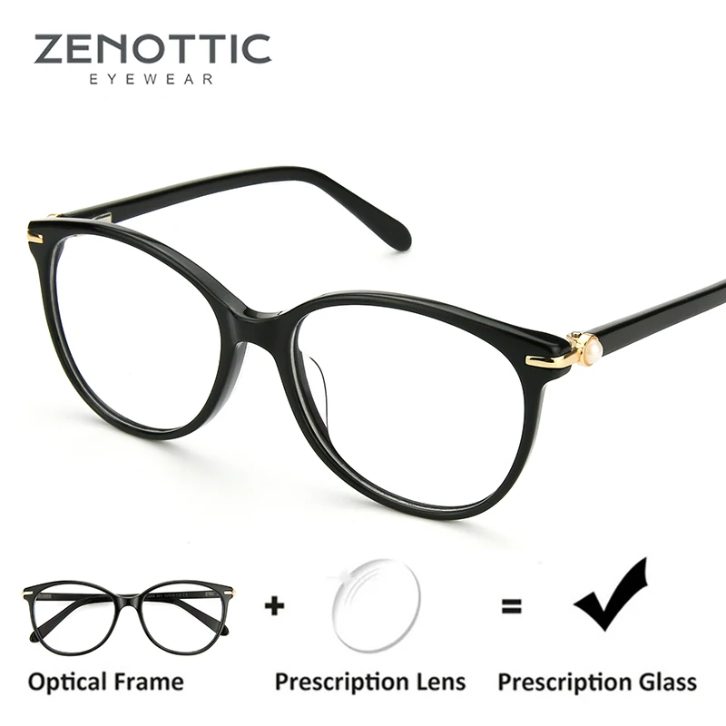 ZENOTTIC Retro Acetate Prescription Glasses Women Optical Transparent Eyewear Frames Myopia Clear Eyeglasses Spectacles Frames
ZENOTTIC Retro Acetate Prescription Glasses Women Optical Transparent Eyewear Frames Myopia Clear Eyeglasses Spectacles Frames