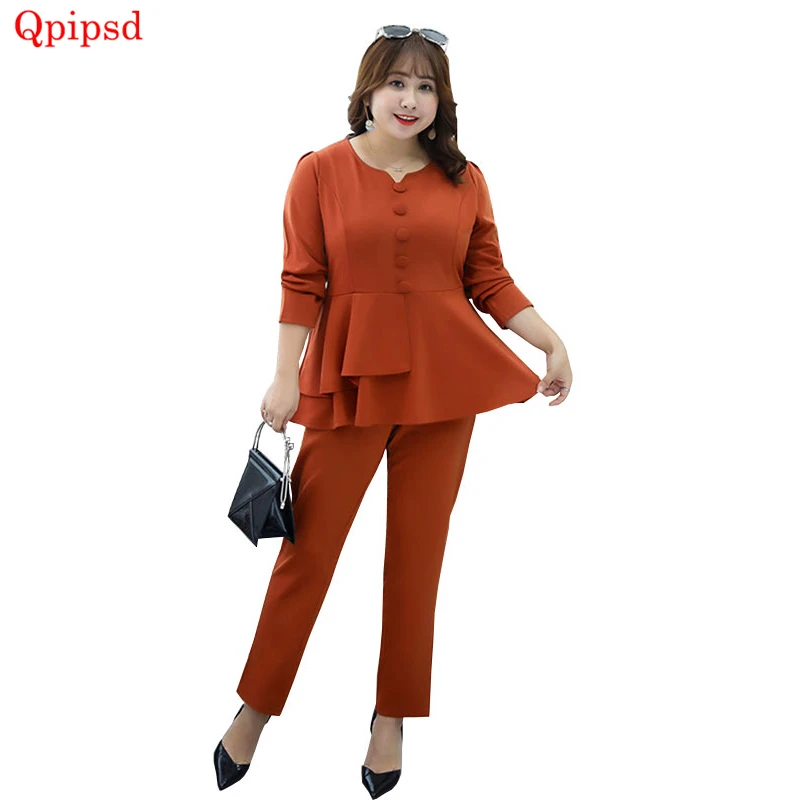 Large size womens clothing 2018 spring autumn fashion 2 piece suit set womens solid slim suit female loose tops+long pants suits
Large size womens clothing 2018 spring autumn fashion 2 piece suit set womens solid slim suit female loose tops+long pants suits