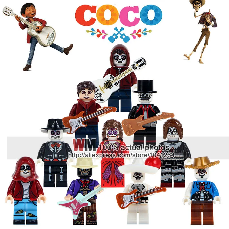 Building Blocks 20pcs/lot Movie Coco Day of the Dead Miguel Hector Rivera Holiday Skeleton Skull Kids Gift Toys WM1637
Building Blocks 20pcs/lot Movie Coco Day of the Dead Miguel Hector Rivera Holiday Skeleton Skull Kids Gift Toys WM1637