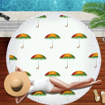 Umbrella Pattern Printing Round Beach Towel 150*150 Microfiber Tassel Living Room Wall Hanging Tapestry Plush Yoga Mat
Umbrella Pattern Printing Round Beach Towel 150*150 Microfiber Tassel Living Room Wall Hanging Tapestry Plush Yoga Mat