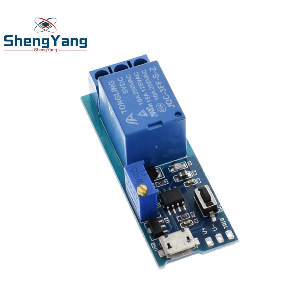 1pcs ShengYang 5V-30V Delay Relay Timer Module Trigger Delay Switch Micro USB Power Adjustable Relay Module Free Shipping
1pcs ShengYang 5V-30V Delay Relay Timer Module Trigger Delay Switch Micro USB Power Adjustable Relay Module Free Shipping