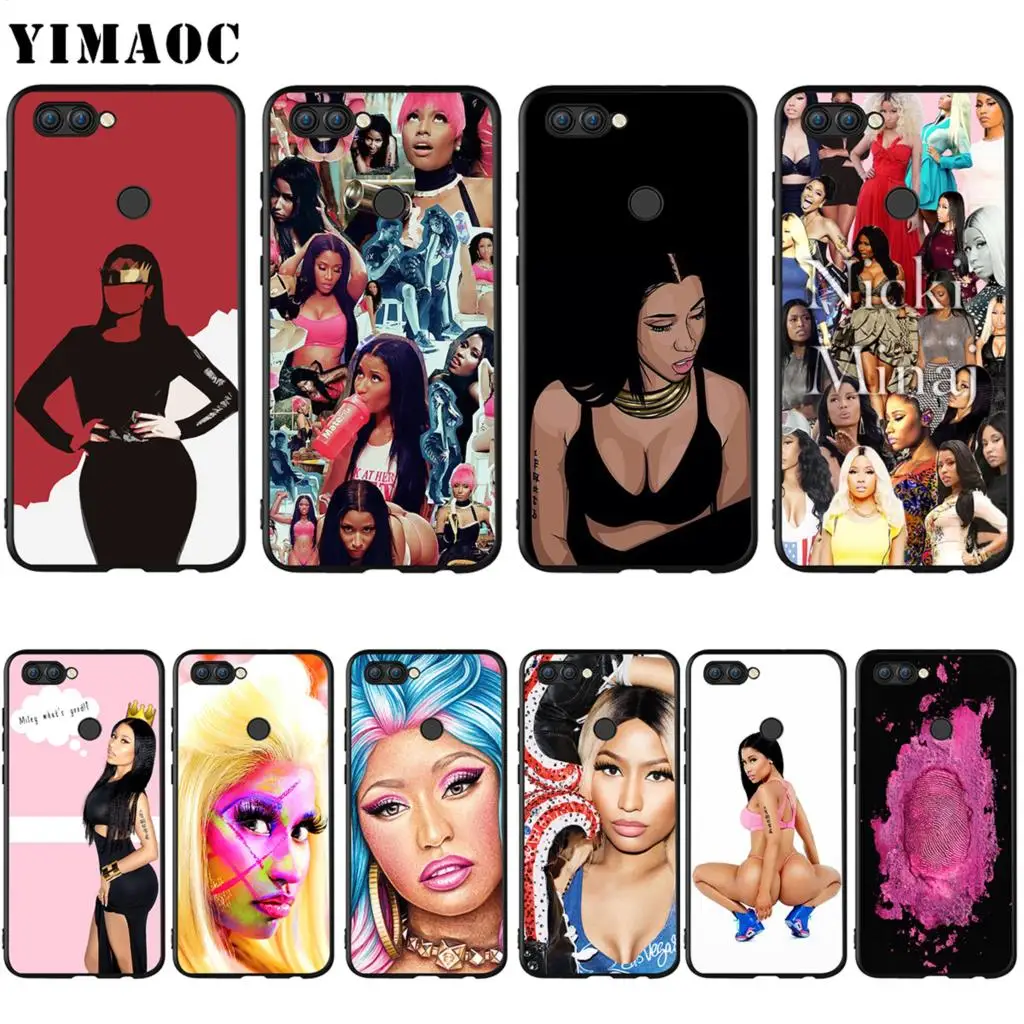 Силиконовый чехол YIMAOC Nicki Minaj для Huawei Honor 6a 7a 7c 7x8 9 10 Lite Pro Y6 Prime 2018 2017 | Мобильные
