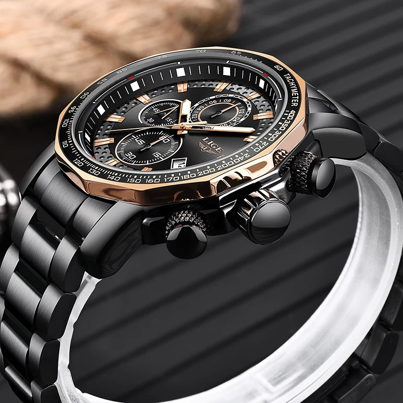 LIGE New Men Watch Top Brand Luxury Sports Waterproof Watches Mens Chronograph Date Army Military Quartz Clock Relogio Masculino
LIGE New Men Watch Top Brand Luxury Sports Waterproof Watches Mens Chronograph Date Army Military Quartz Clock Relogio Masculino