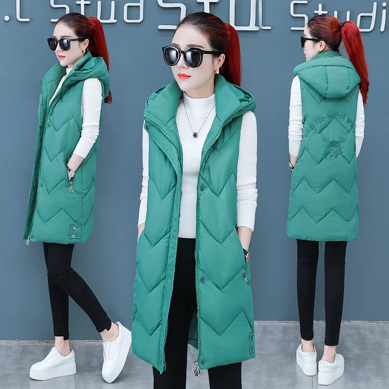 2019 autumn and winter new hot women's vest fashion casual long hooded jacket Slim women's warm vest coat parka
2019 autumn and winter new hot women's vest fashion casual long hooded jacket Slim women's warm vest coat parka
