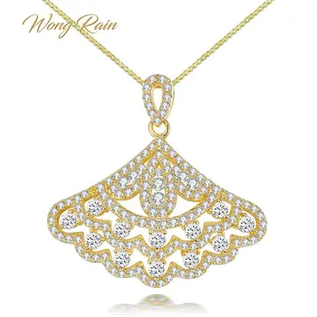 Wong Rain Luxury 100% 925 Sterling Silver Natural Spinal Cubic Zirconia Gemstone Fan Pendant Necklace Gold Jewelry Wholesale
Wong Rain Luxury 100% 925 Sterling Silver Natural Spinal Cubic Zirconia Gemstone Fan Pendant Necklace Gold Jewelry Wholesale