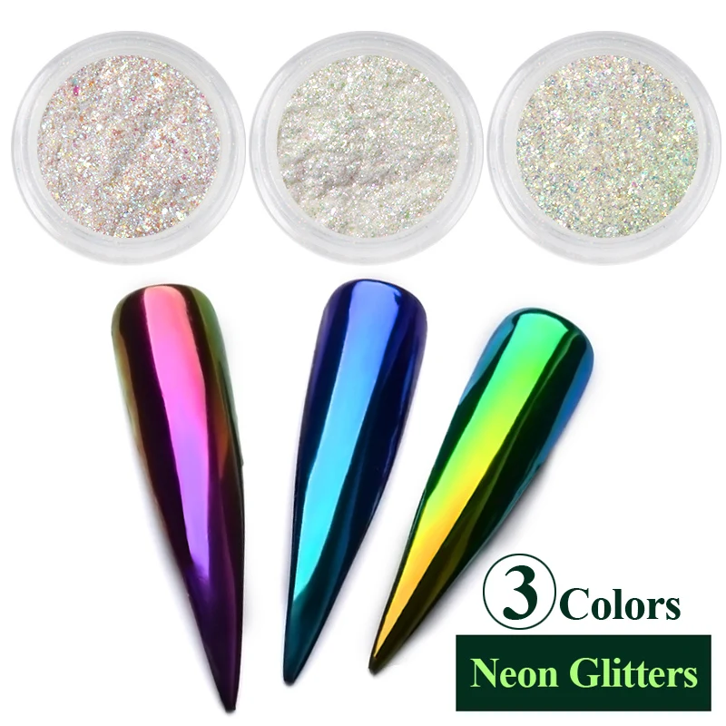 0.2g/Box Neon Glitter Magic Mirror Powder Holographic Unicorn Chameleon Aurora Nail Chrome Pigment Glitters Nail Decoration
0.2g/Box Neon Glitter Magic Mirror Powder Holographic Unicorn Chameleon Aurora Nail Chrome Pigment Glitters Nail Decoration