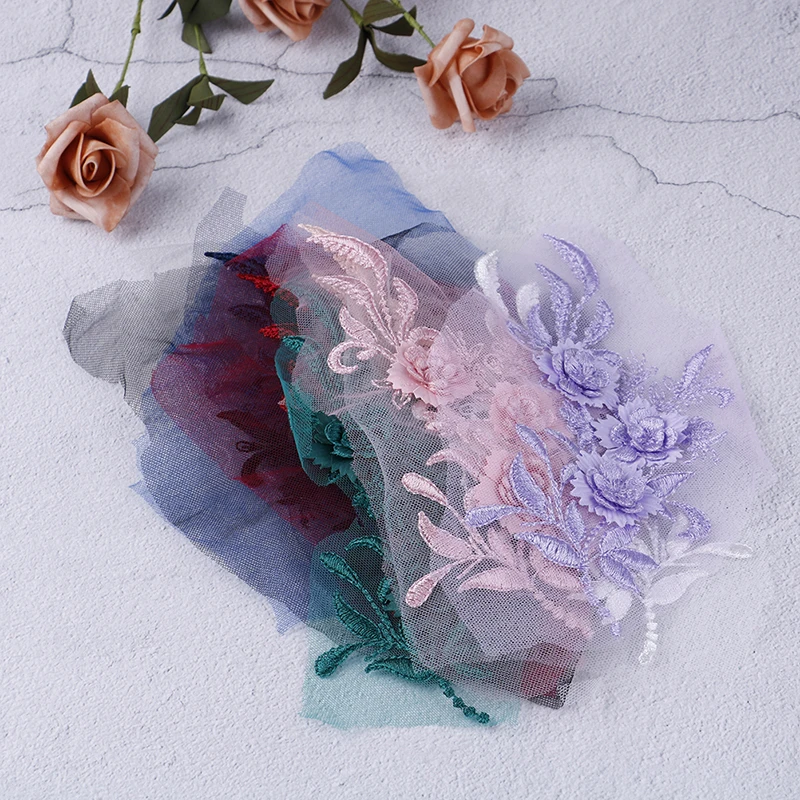 Handmade Accessories Embroidery Lace DIY Embroidery Applique Exquisite Trim Decals For Sewing Wedding Dress
Handmade Accessories Embroidery Lace DIY Embroidery Applique Exquisite Trim Decals For Sewing Wedding Dress