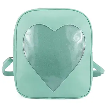 New Clear Candy Backpacks Transparent Love Heart School Bags for Teen Girls Kids Purse Bag(Green)
New Clear Candy Backpacks Transparent Love Heart School Bags for Teen Girls Kids Purse Bag(Green)