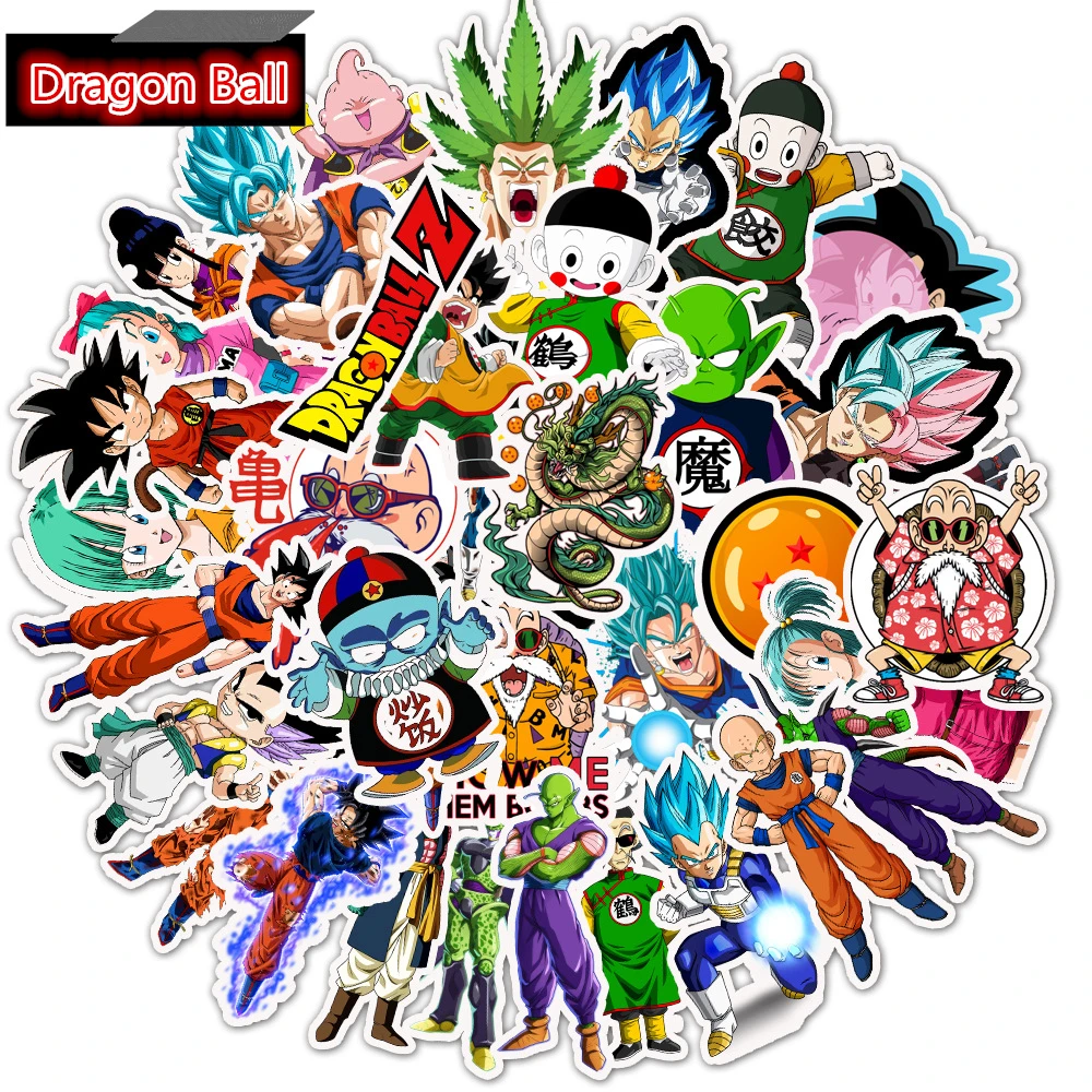 50Pcs Dragon Ball Super Saiya Goku Vegeta Broly Sticker Bicycle Skateboard Luggage Guitar Fridge Laptop Motorcycle Stickers Gift
50Pcs Dragon Ball Super Saiya Goku Vegeta Broly Sticker Bicycle Skateboard Luggage Guitar Fridge Laptop Motorcycle Stickers Gift