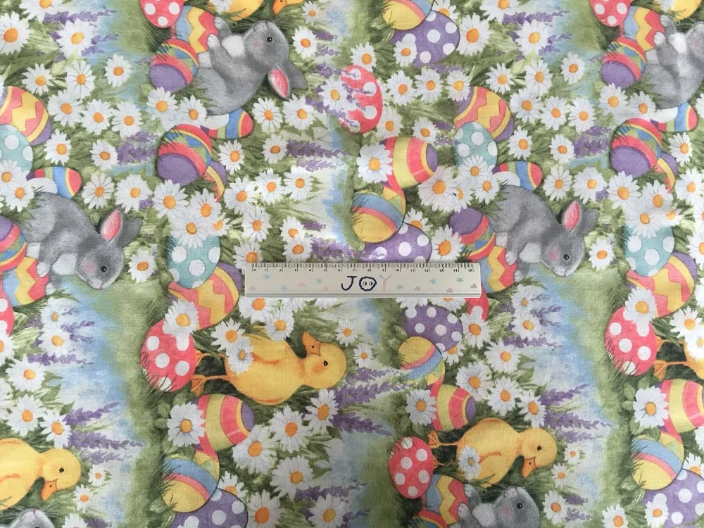 100x108cm Cartoon Easter duck rabbit Cotton Fabric for Sewing Kids Bedding Set Clothes Patchwor Material Hometextile
100x108cm Cartoon Easter duck rabbit Cotton Fabric for Sewing Kids Bedding Set Clothes Patchwor Material Hometextile