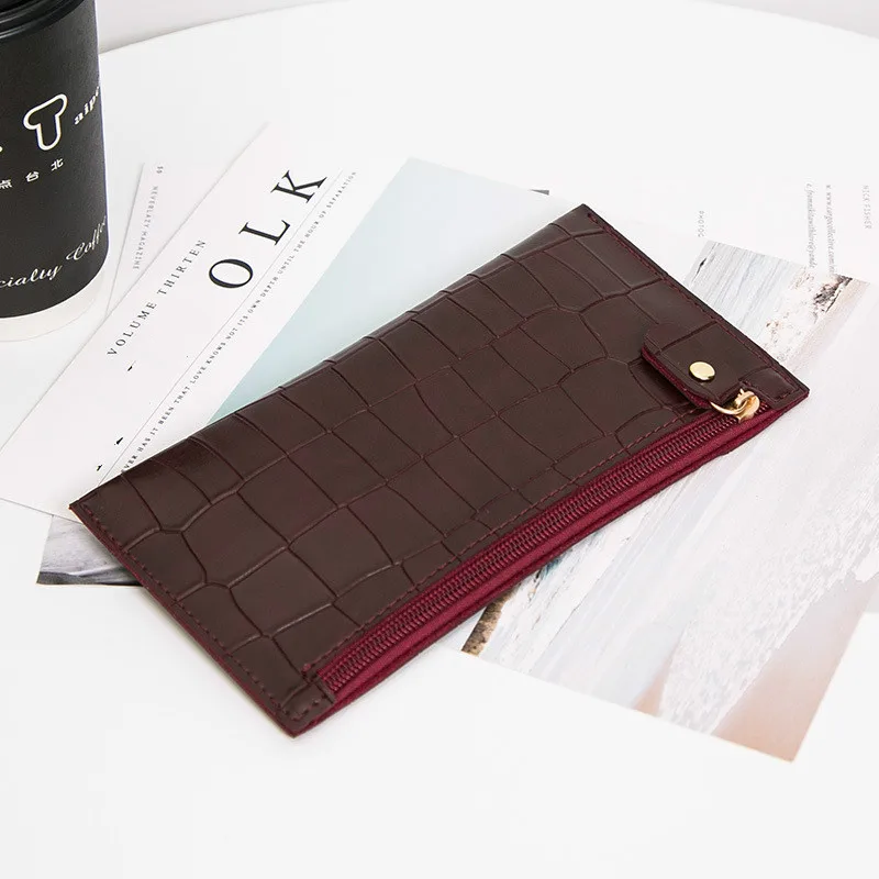 2018 Simple Designer Zipper Women Pu Leather Slim Wallet Female Purse Clutch Small Wristlet Phone Coin Bags Credit Card Holder
2018 Simple Designer Zipper Women Pu Leather Slim Wallet Female Purse Clutch Small Wristlet Phone Coin Bags Credit Card Holder