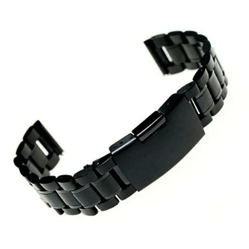 2019 100% Black Stainless Steel WatchBands Strap Straight End Bracelet 18mm 20mm 22mm Buckle Watch Band Drop Ship High Quanlity
2019 100% Black Stainless Steel WatchBands Strap Straight End Bracelet 18mm 20mm 22mm Buckle Watch Band Drop Ship High Quanlity